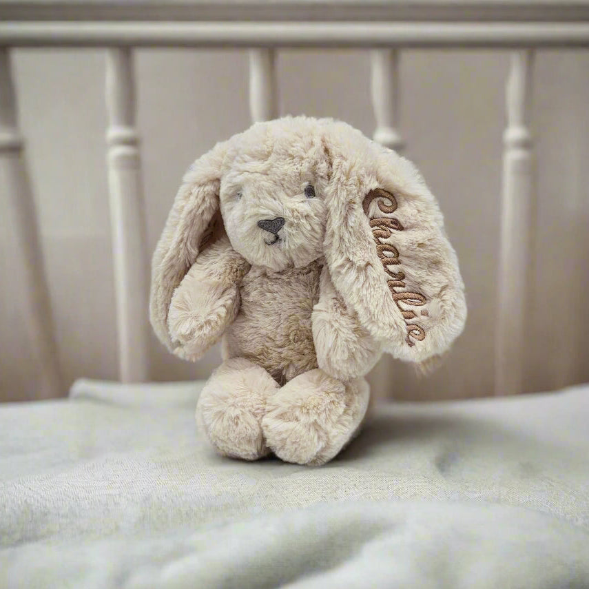 Personalised Ziggy Bunny – Embroidered Soft Toy Gift (Standard 25cm)