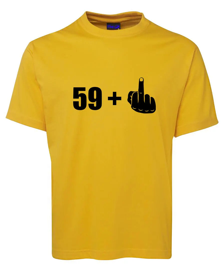 Funny Birthday Celebration 59+1 T-Shirt. 60th Birthday Funky Gifts