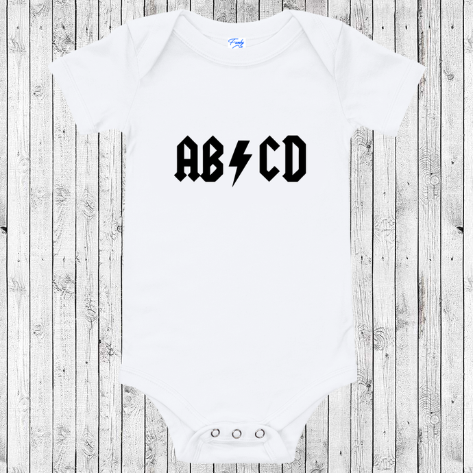 ACDC Parody Baby Romper