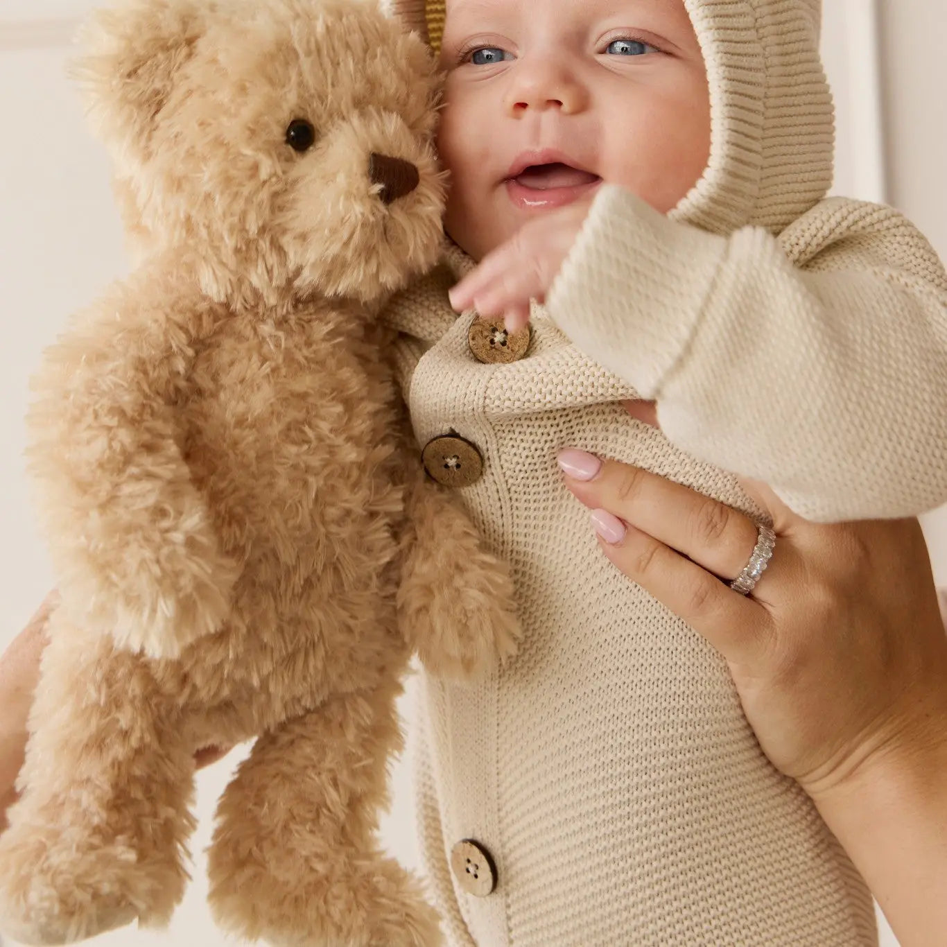 Personalised Jamie Kay Teddy Bear with Jumper funkygifts.com.au