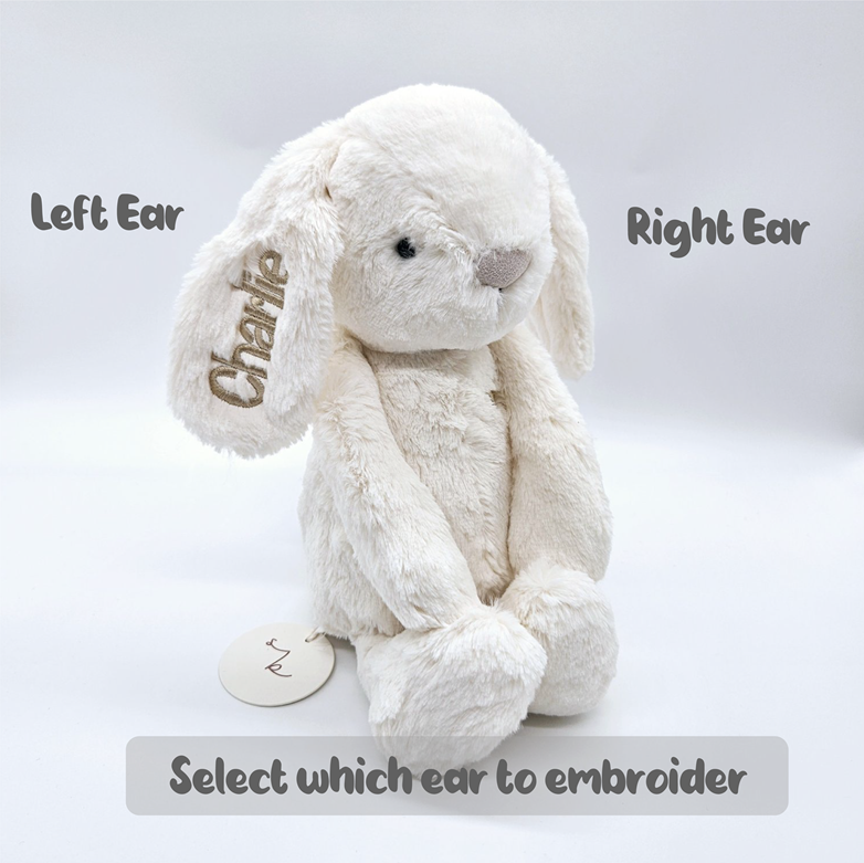 Personalised Jamie Kay Snuggle Bunny in Marshmallow