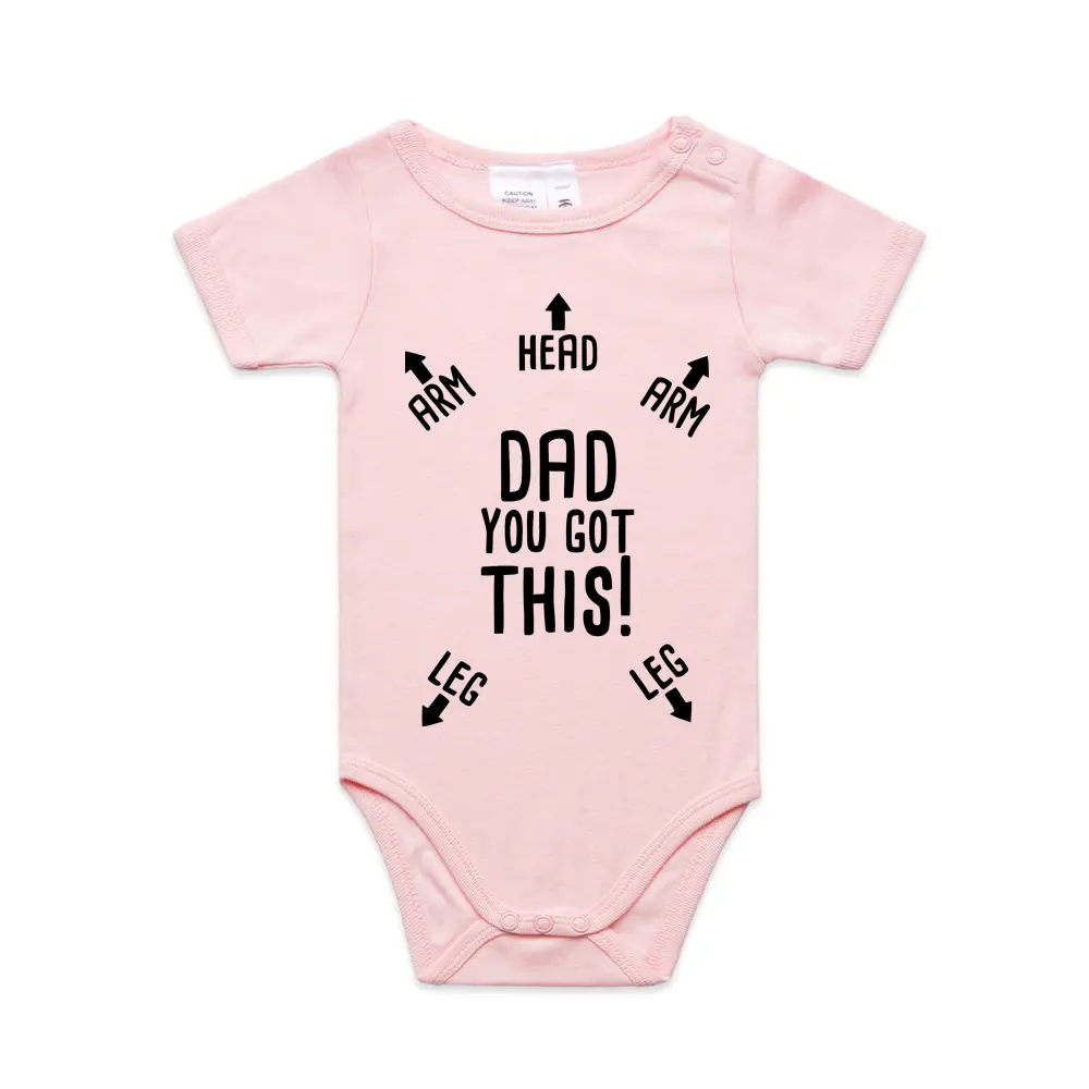 Dad You Got This Novelty Organic Baby Romper Funky Gifts