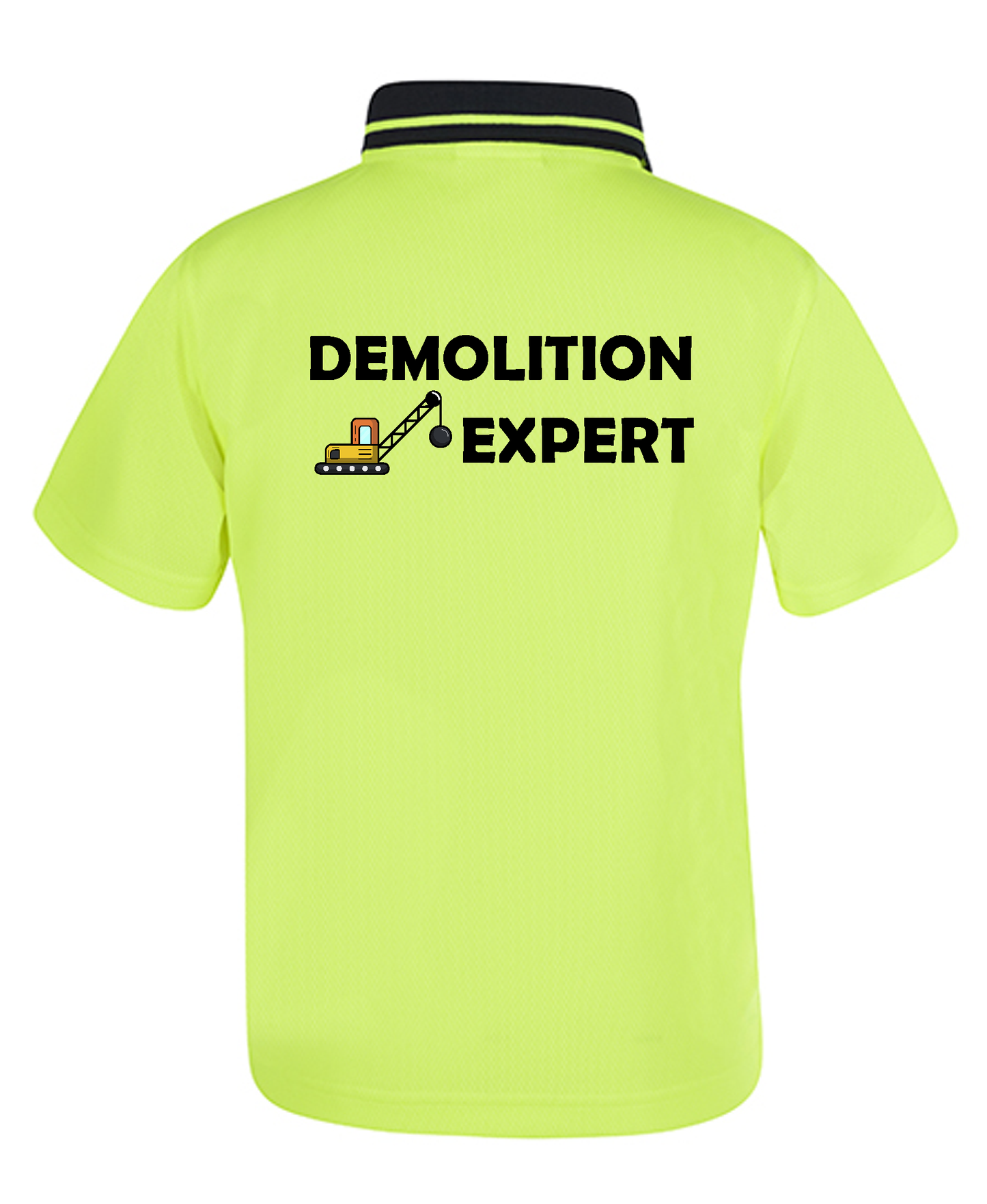 Kids Hi-Vis Workwear Personalised "Demolition Expert" Shirt