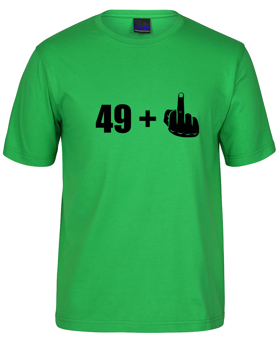 Funny Birthday Celebration 49+1 T-Shirt. 50th Birthday