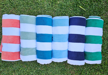 Load image into Gallery viewer, Pear Striped Beach Towels
