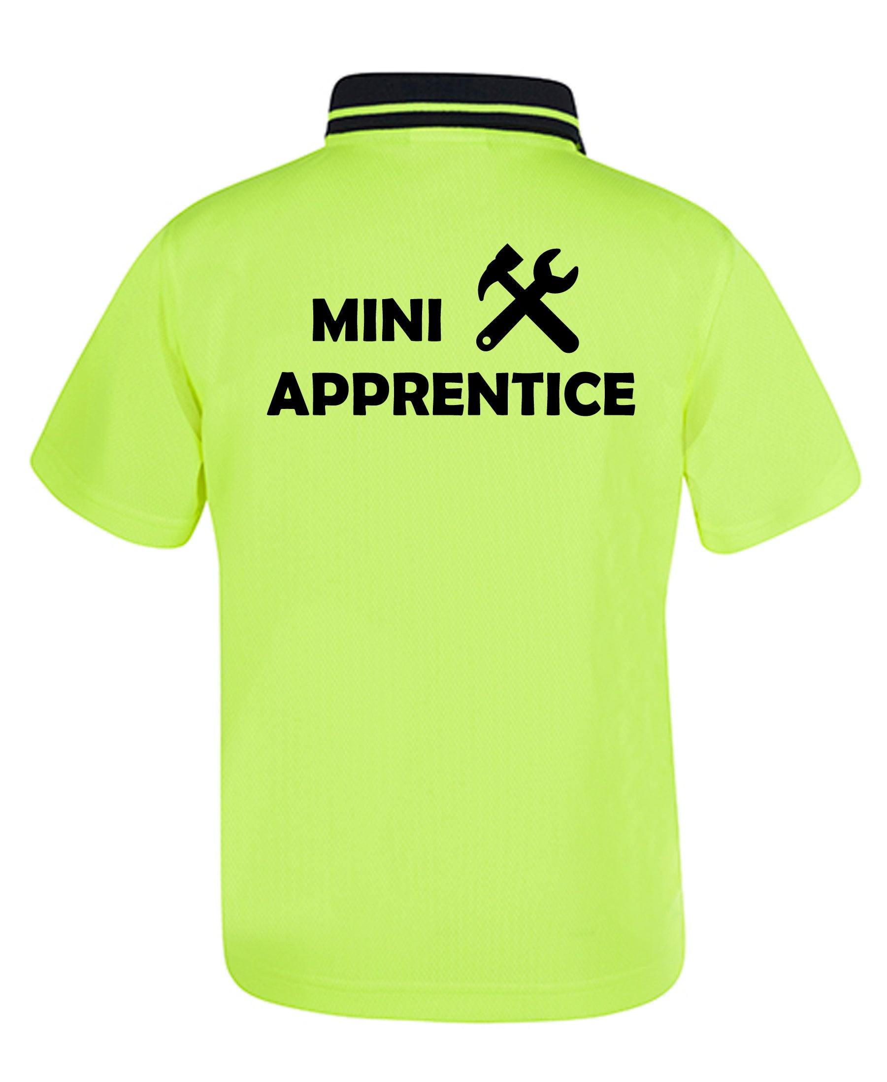 Personalised Kids Hi-Vis Yellow Workwear Mini Apprentice – Funky