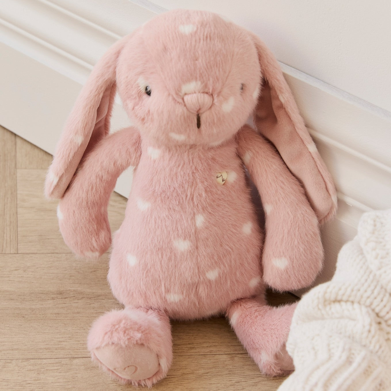 Personalised Jamie Kay Snuggle Bunny in Little Love Pink
