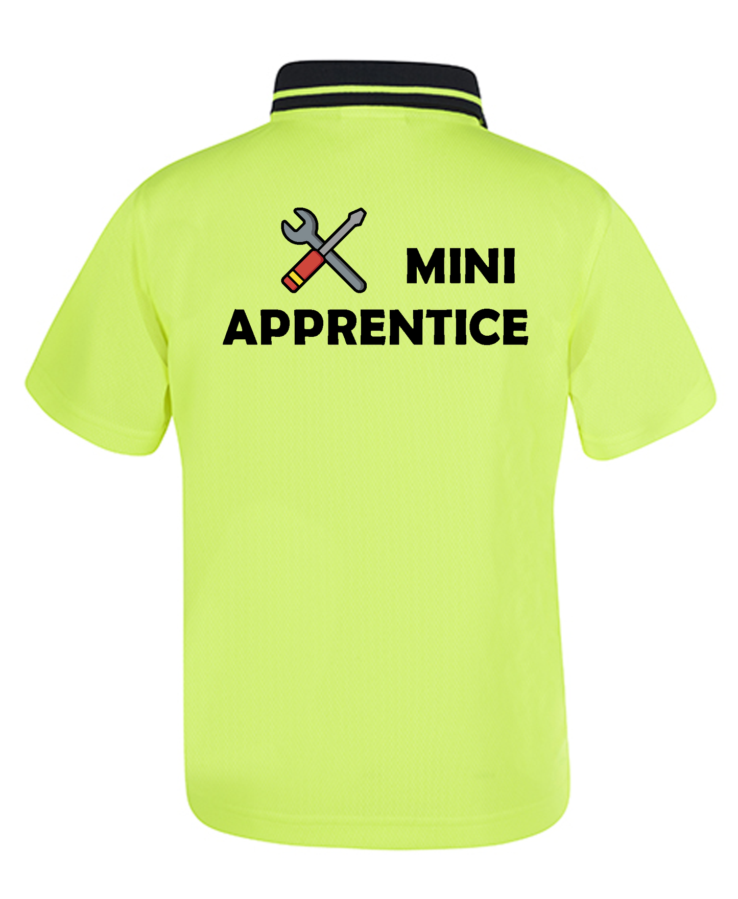 Kids Hi-Vis Workwear Personalised "Mini Apprentice" Shirt