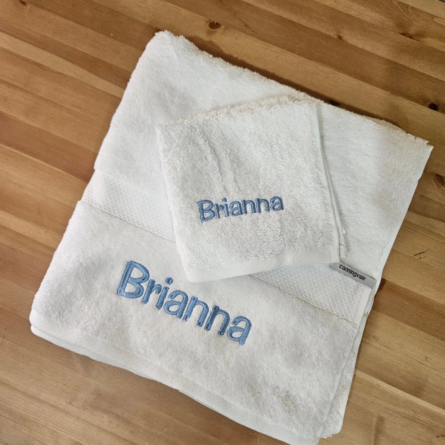 Personalised Christening and Baptism Towel Set funkygifts.com.au