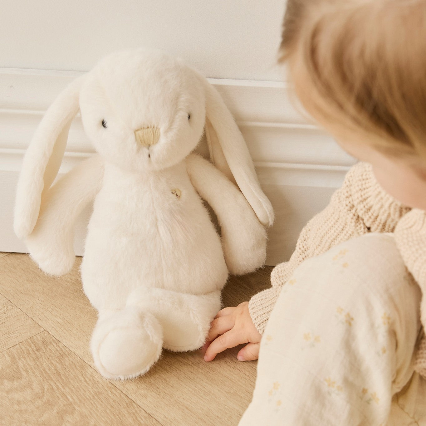 Personalised Jamie Kay Snuggle Bunny in Marshmallow