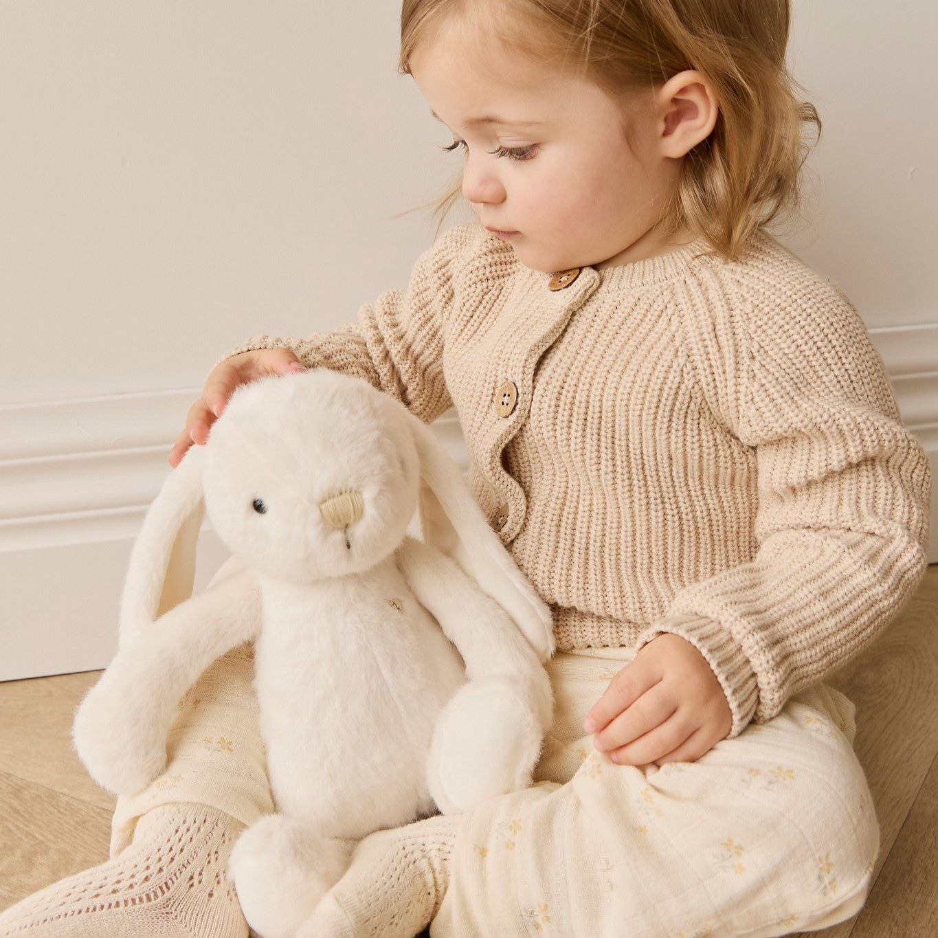 Personalised Jamie Kay Snuggle Bunny in Marshmallow