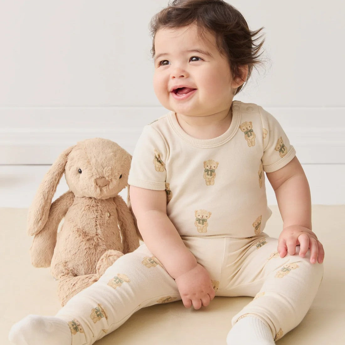 Personalised Jamie Kay Snuggle Bunny in Caramel