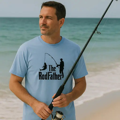 The Rodfather Fishing T-Shirt Funky Gifts