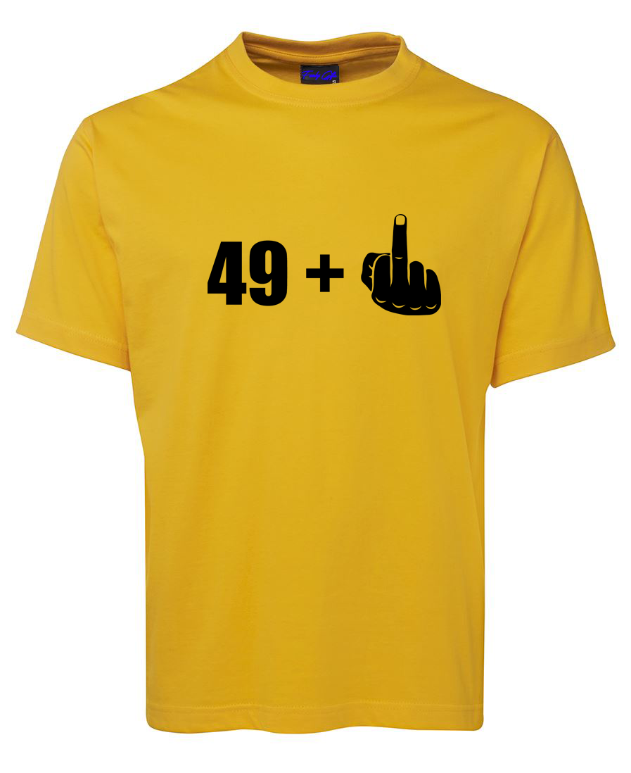 Funny Birthday Celebration 49+1 T-Shirt. 50th Birthday