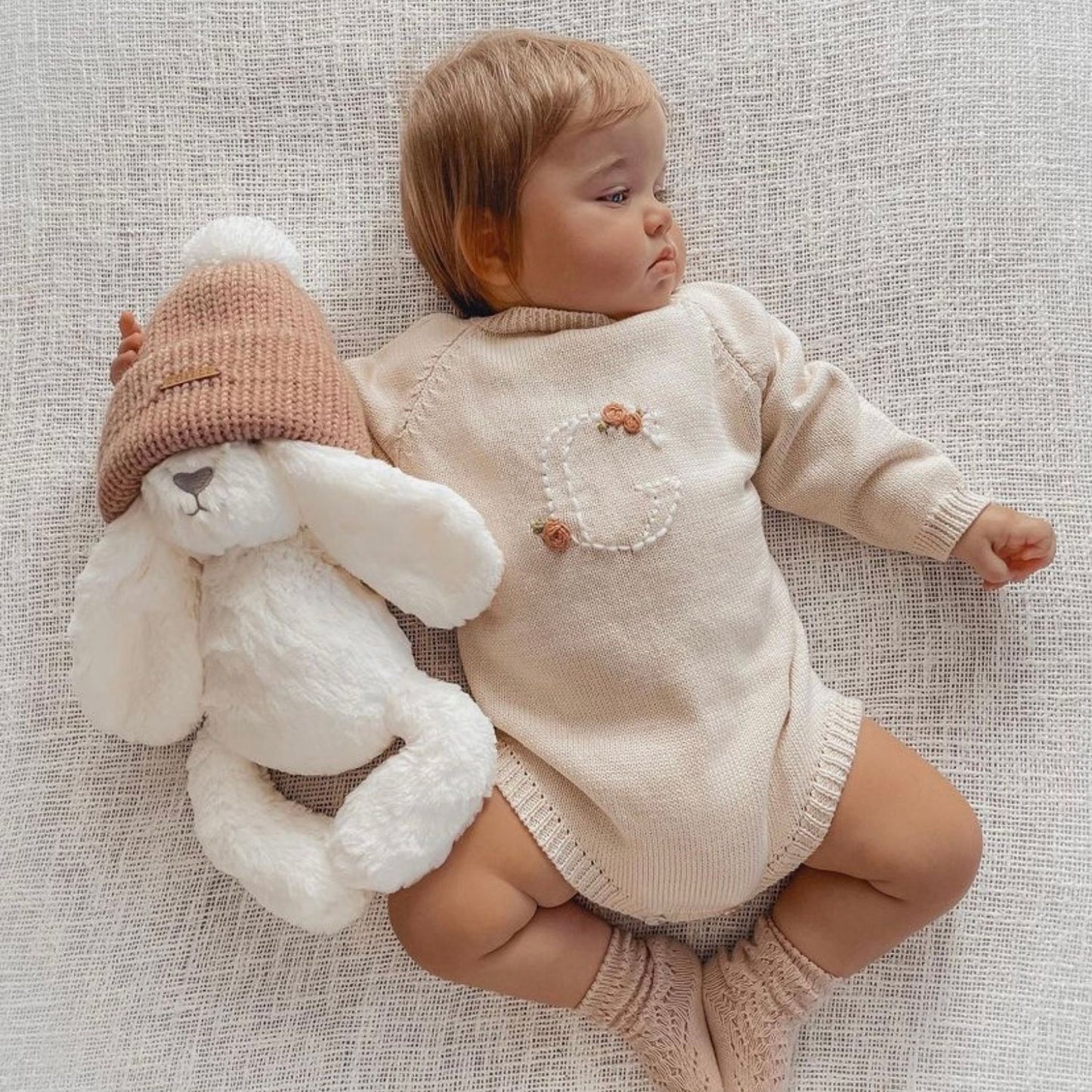 Personalised Ziggy Bunny – Embroidered Soft Toy Gift (Standard 25cm)