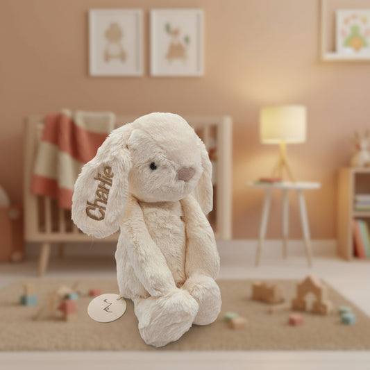Personalised Jamie Kay Snuggle Bunny in Sunshine