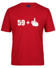 Load image into Gallery viewer, Funny Birthday Celebration 59+1 T-Shirt. 60th Birthday
