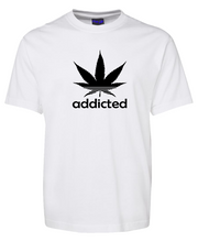 Load image into Gallery viewer, Addicted &quot;Weed&quot; Funny Brand Parody T-Shirt
