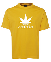 Load image into Gallery viewer, Addicted &quot;Weed&quot; Funny Brand Parody T-Shirt
