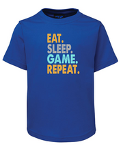 Load image into Gallery viewer, Eat Sleep Game Repeat Gaming T-Shirt | Funky Gifts Australia
