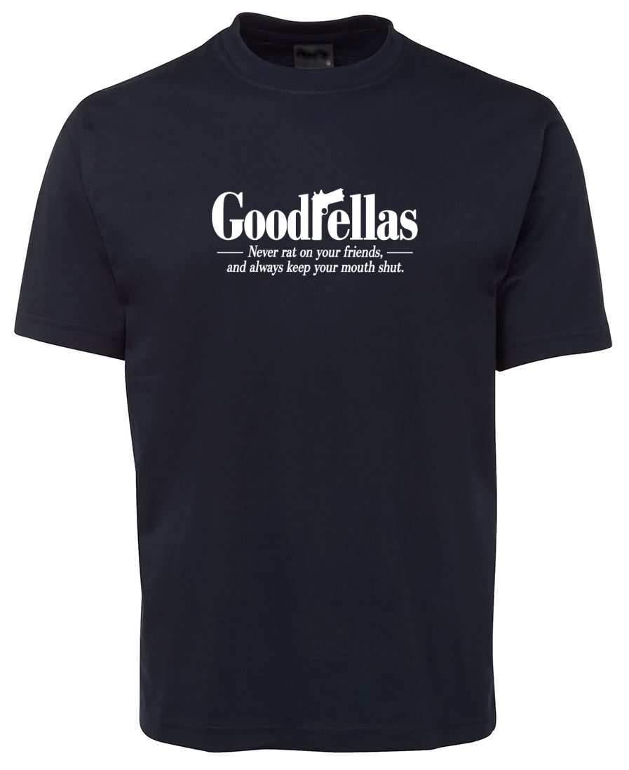 GoodFellas Funny Gangster Movie T-Shirt - Navy