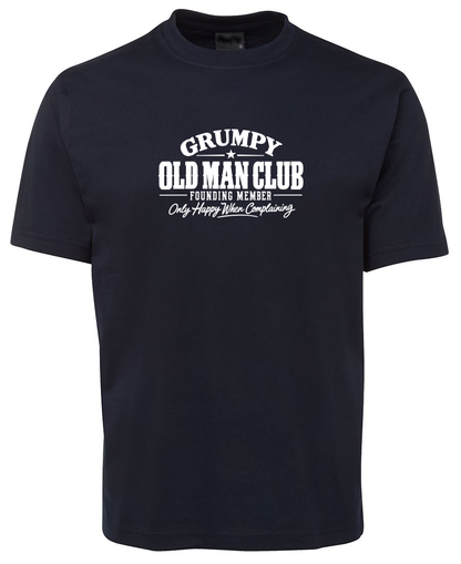 Grumpy Old Man Club Funny Novelty T-Shirt - Navy