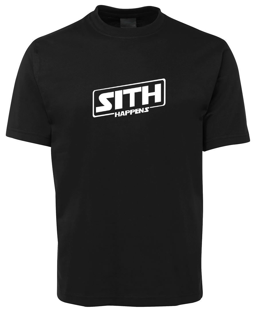 Sith Happens Funny Star Wars T-Shirt - Black