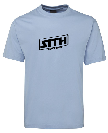 Sith Happens Funny Star Wars T-Shirt - Sky Blue
