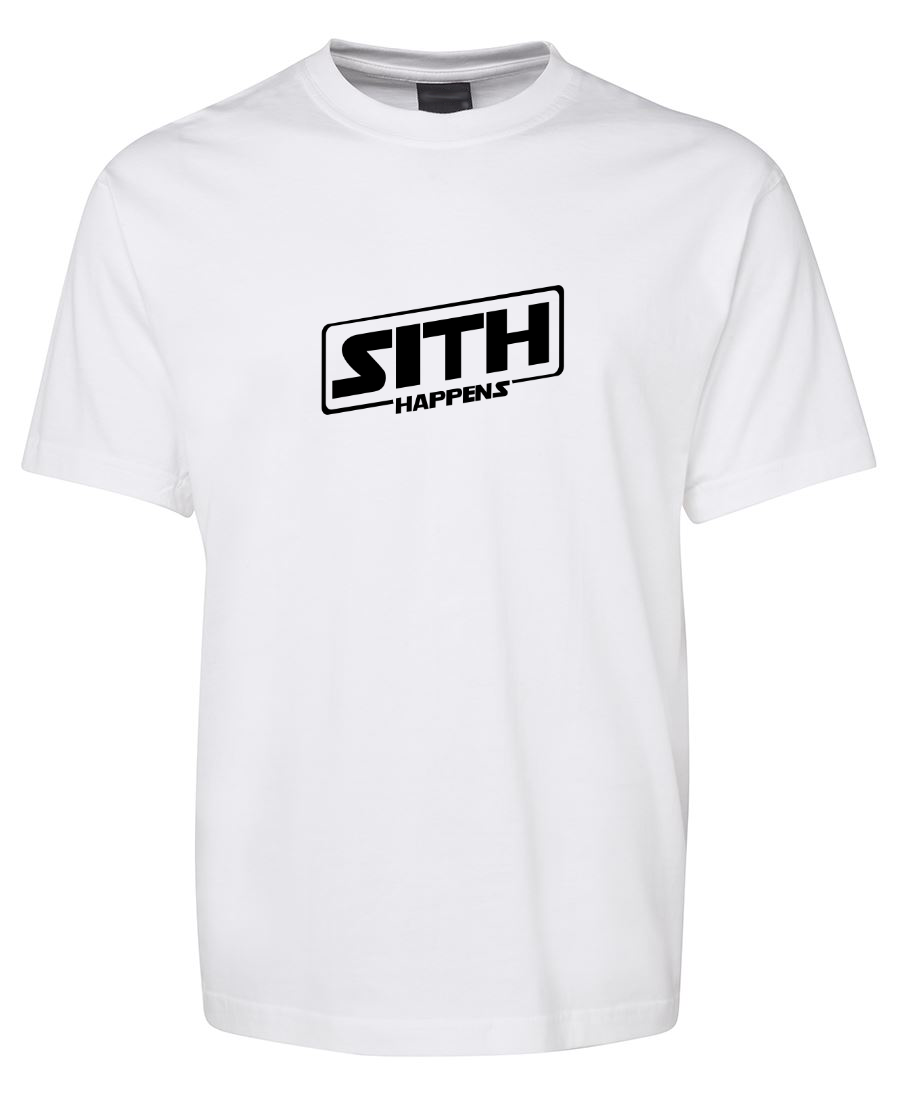 Sith Happens Funny Star Wars T-Shirt - White