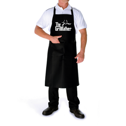 The Grillfather Apron – Funny Godfather Parody BBQ Gift
