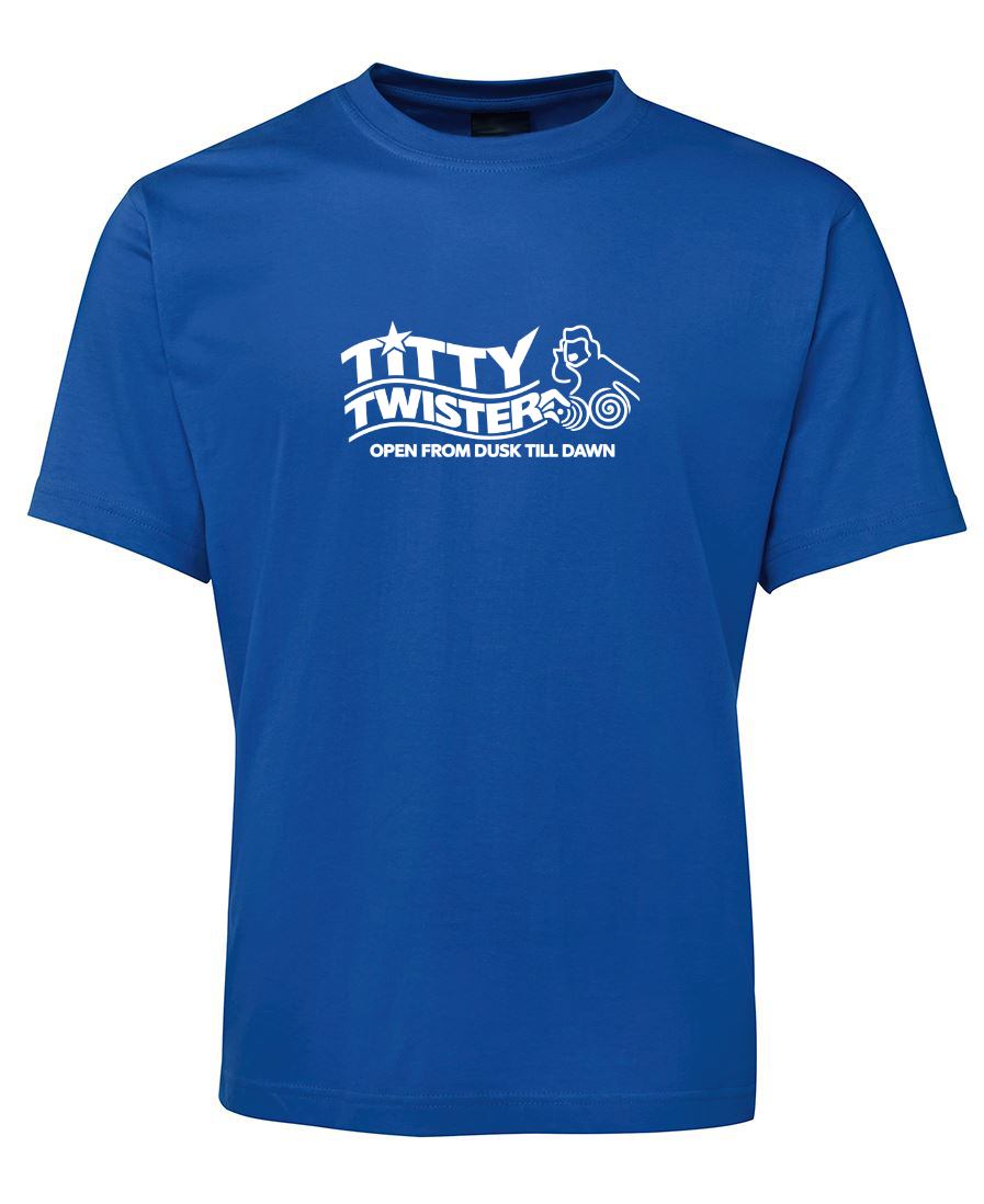 Titty Twister Funny Dusk Till Dawn Movie T-Shirt - Blue