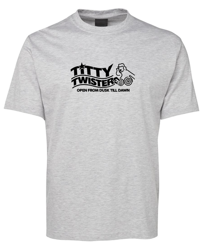 Titty Twister Funny Dusk Till Dawn Movie T-Shirt - Grey