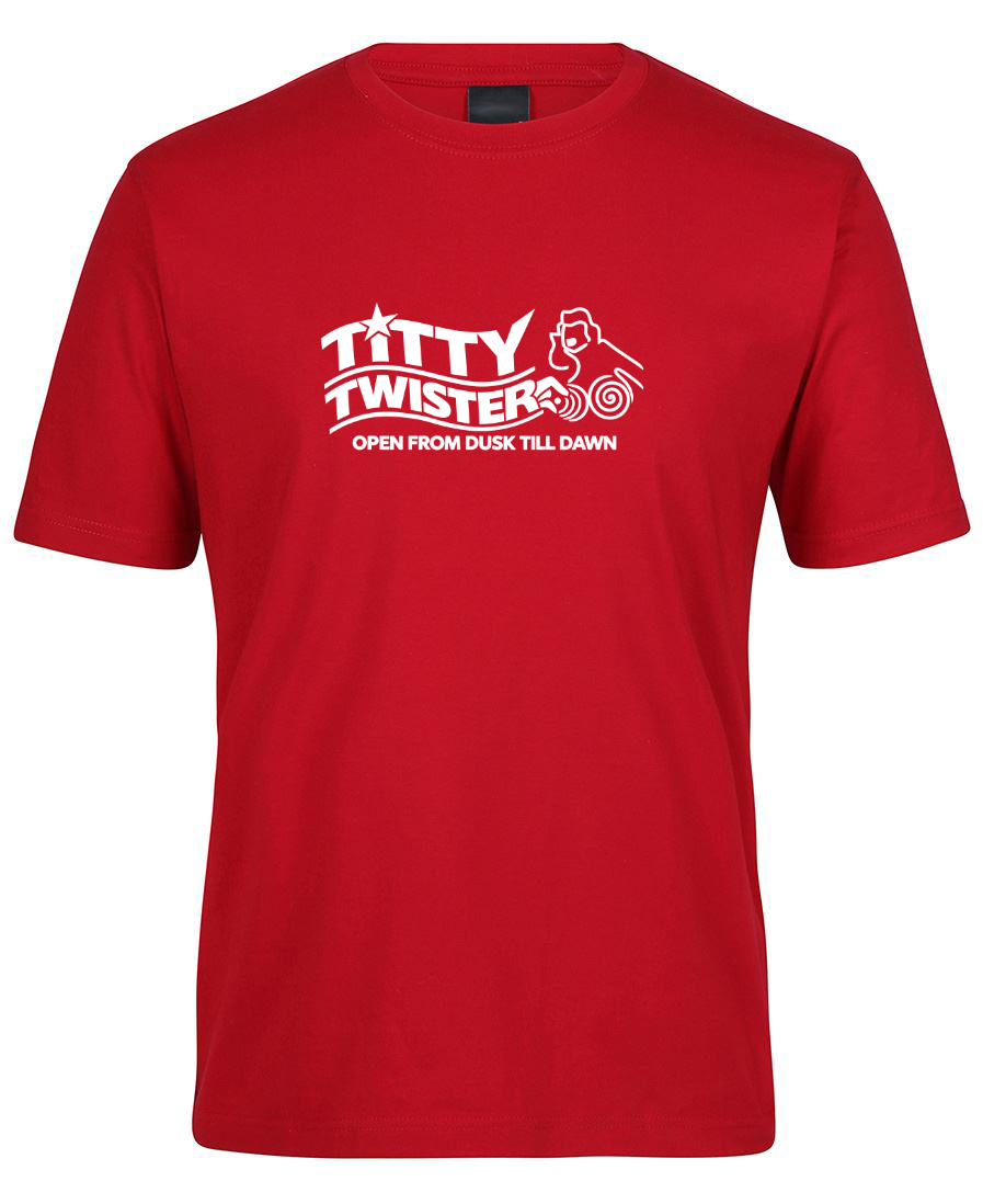 Titty Twister Funny Dusk Till Dawn Movie T-Shirt - Red