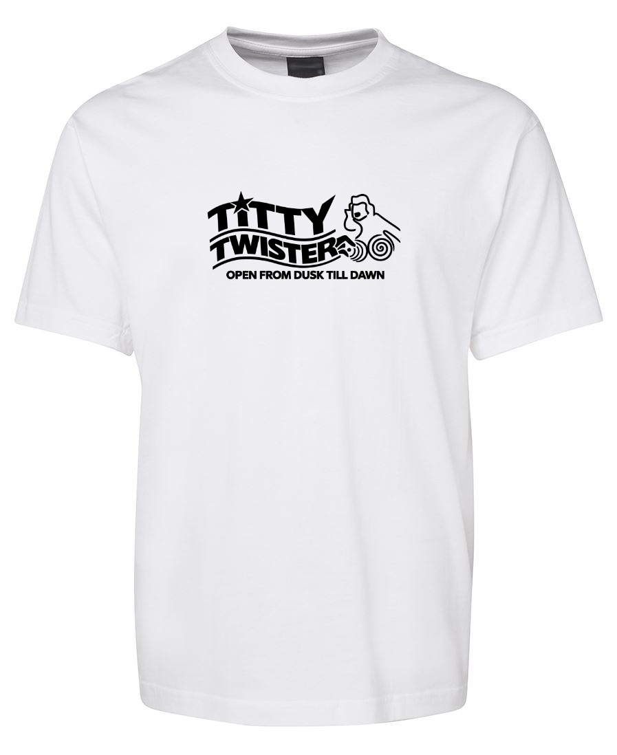 Titty Twister Funny Dusk Till Dawn Movie T-Shirt - White