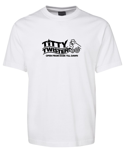 Titty Twister Funny Dusk Till Dawn Movie T-Shirt - White