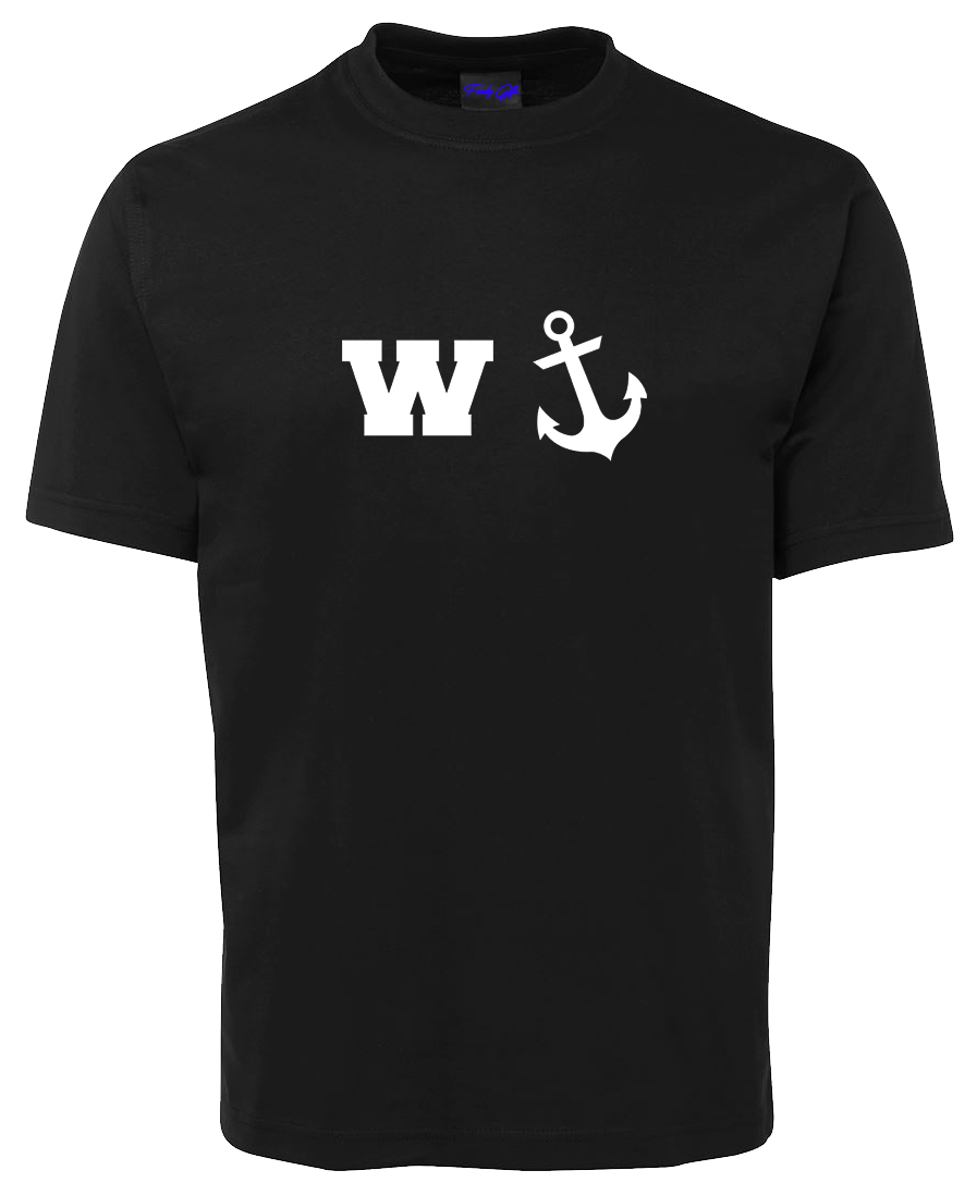 Wanker W + Anchor Funny T-Shirt