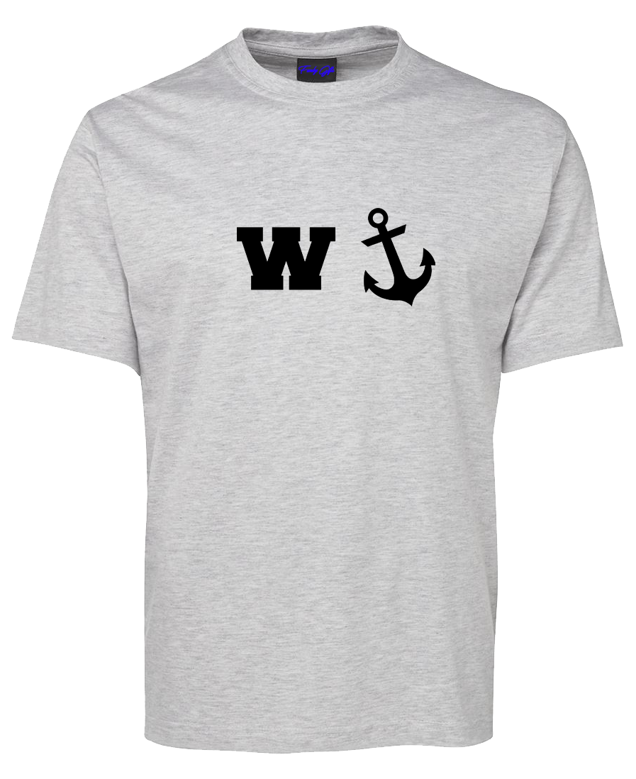 Wanker W + Anchor Funny T-Shirt