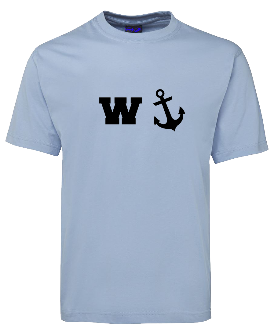 Wanker W + Anchor Funny T-Shirt