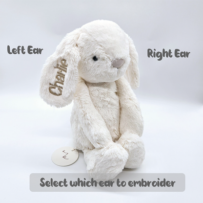 Personalised Jamie Kay Snuggle Bunny in Marshmallow
