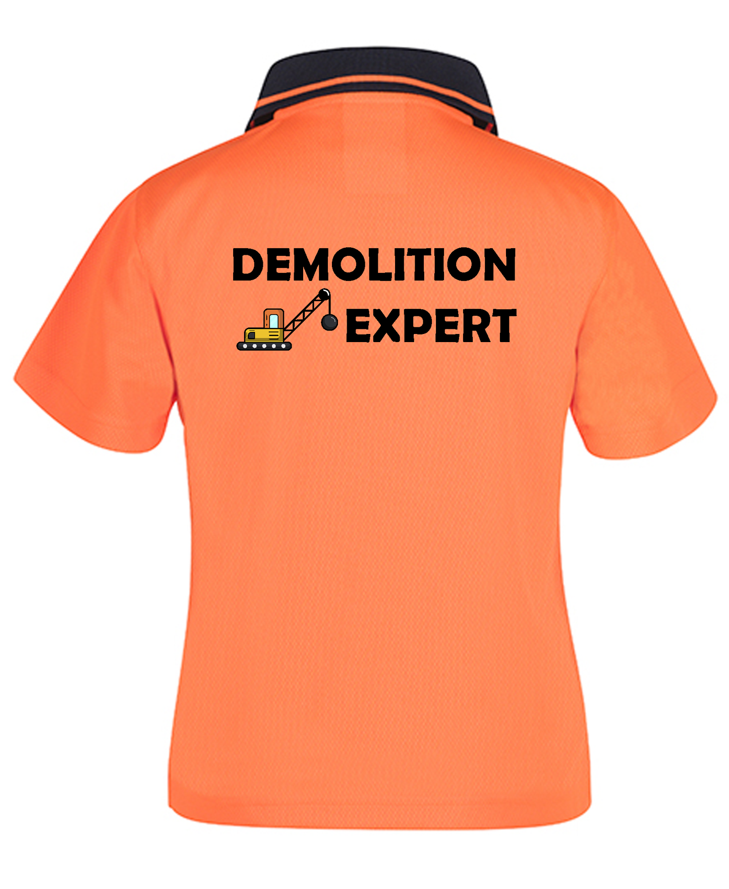 Kids Hi-Vis Workwear Personalised "Demolition Expert" Shirt