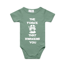 Load image into Gallery viewer, Star Wars Baby The Force That Awakens You Novelty Romper
