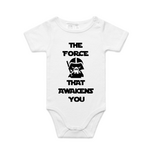 Load image into Gallery viewer, Star Wars Baby The Force That Awakens You Novelty Romper
