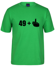 Load image into Gallery viewer, Funny Birthday Celebration 49+1 T-Shirt. 50th Birthday
