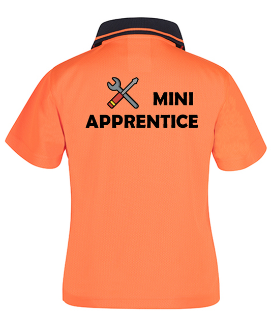 Kids Hi-Vis Workwear Personalised "Mini Apprentice" Shirt
