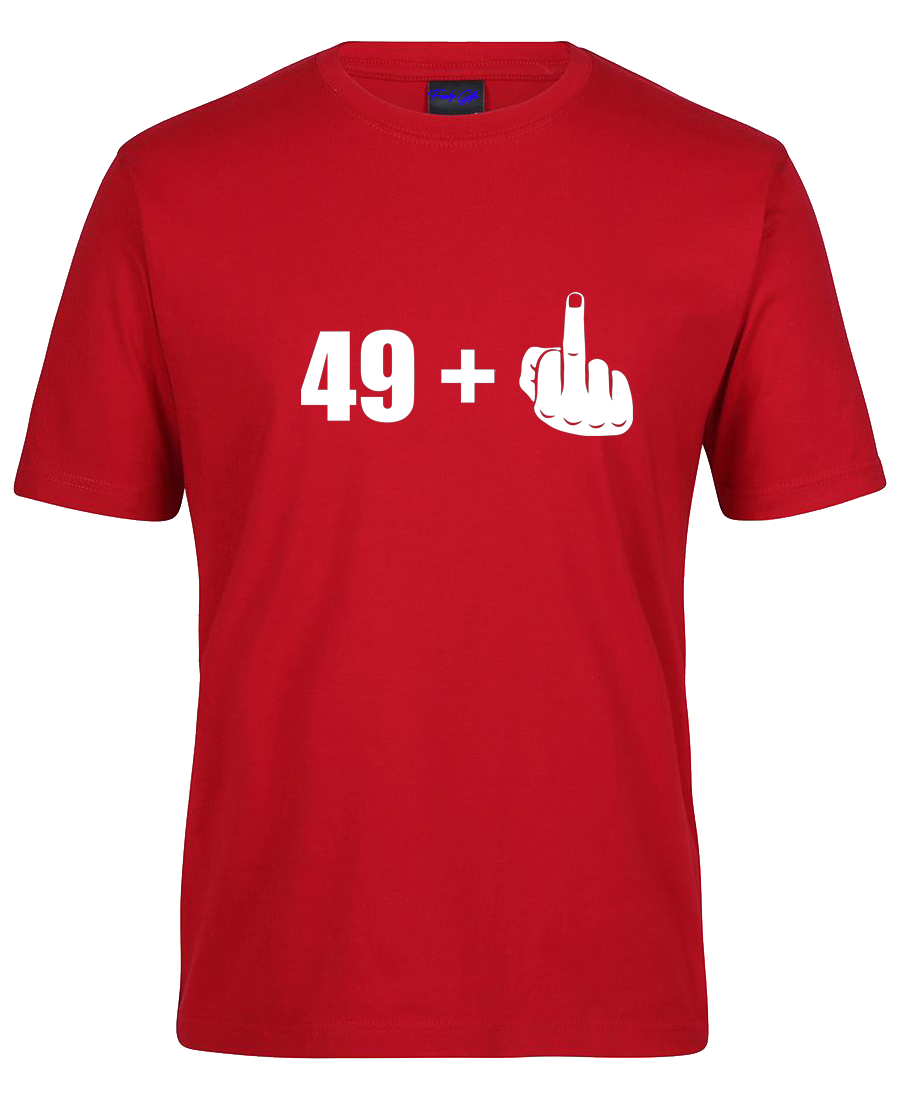 Funny Birthday Celebration 49+1 T-Shirt. 50th Birthday
