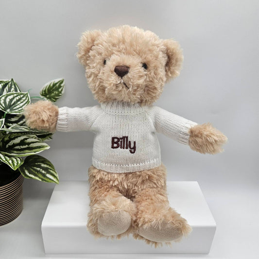 Personalised Jamie Kay Teddy Bear with Jumper