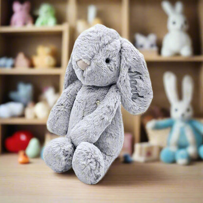Personalised Jamie Kay Snuggle Bunny in Droplet