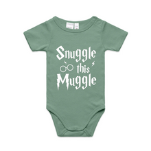 Load image into Gallery viewer, Snuggle this Muggle Novelty Baby Romper
