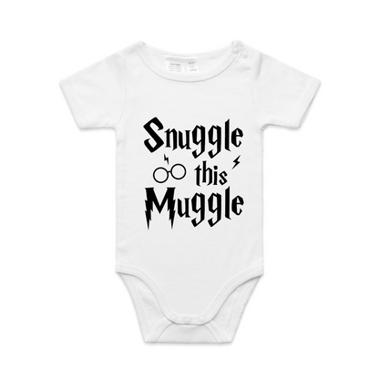Snuggle this Muggle Novelty Baby Romper