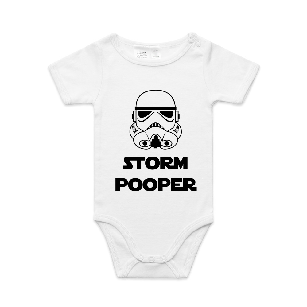 Storm Pooper Parody Baby Romper